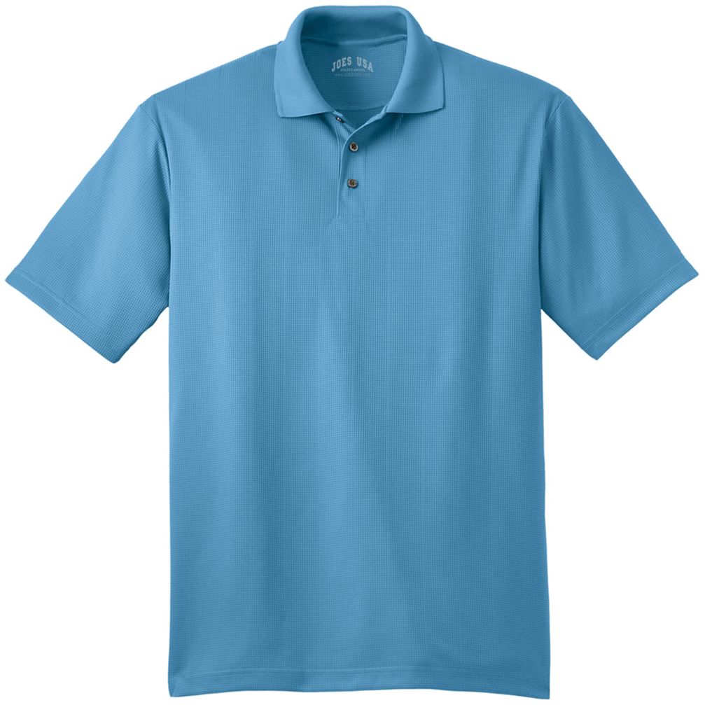 Performance Fine Jacquard Polo Polos/Knits Joe's USA Ocean Blue X-Small