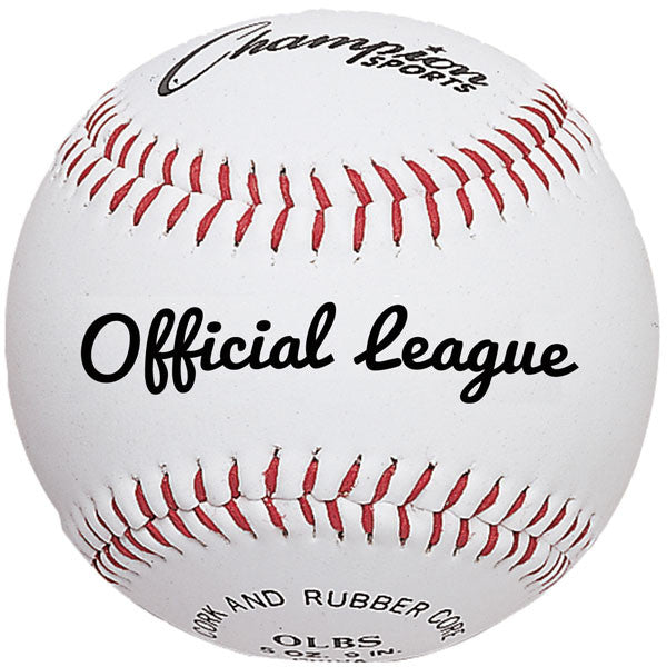 SYNTHETIC LEATHER OFFICIAL LEAGUE BASEBALLS