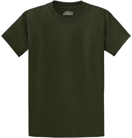 Joe's USA Mens Heavyweight Wholesale 6.1-ounce, 100% Cotton T-Shirt - Olive - JUSA T-Shirts Joe's USA Olive S