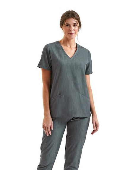 Onna Women's Invincible V - Neck Stretch Scrub Top - Onna NN310 Black XS