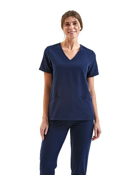 Onna Women's Invincible V - Neck Stretch Scrub Top - Onna NN310 Navy XS