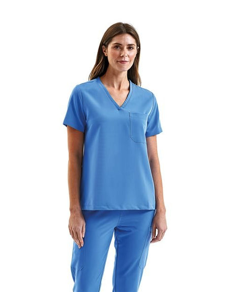 Onna Women's Limitless V - Neck Stretch Scrub Top - Onna NN300 Black XS