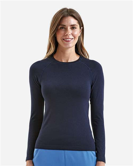 Onna Women's Unstoppable Long Sleeve Fresh Underscrub Base Layer - Onna NN370 Navy Heather XS