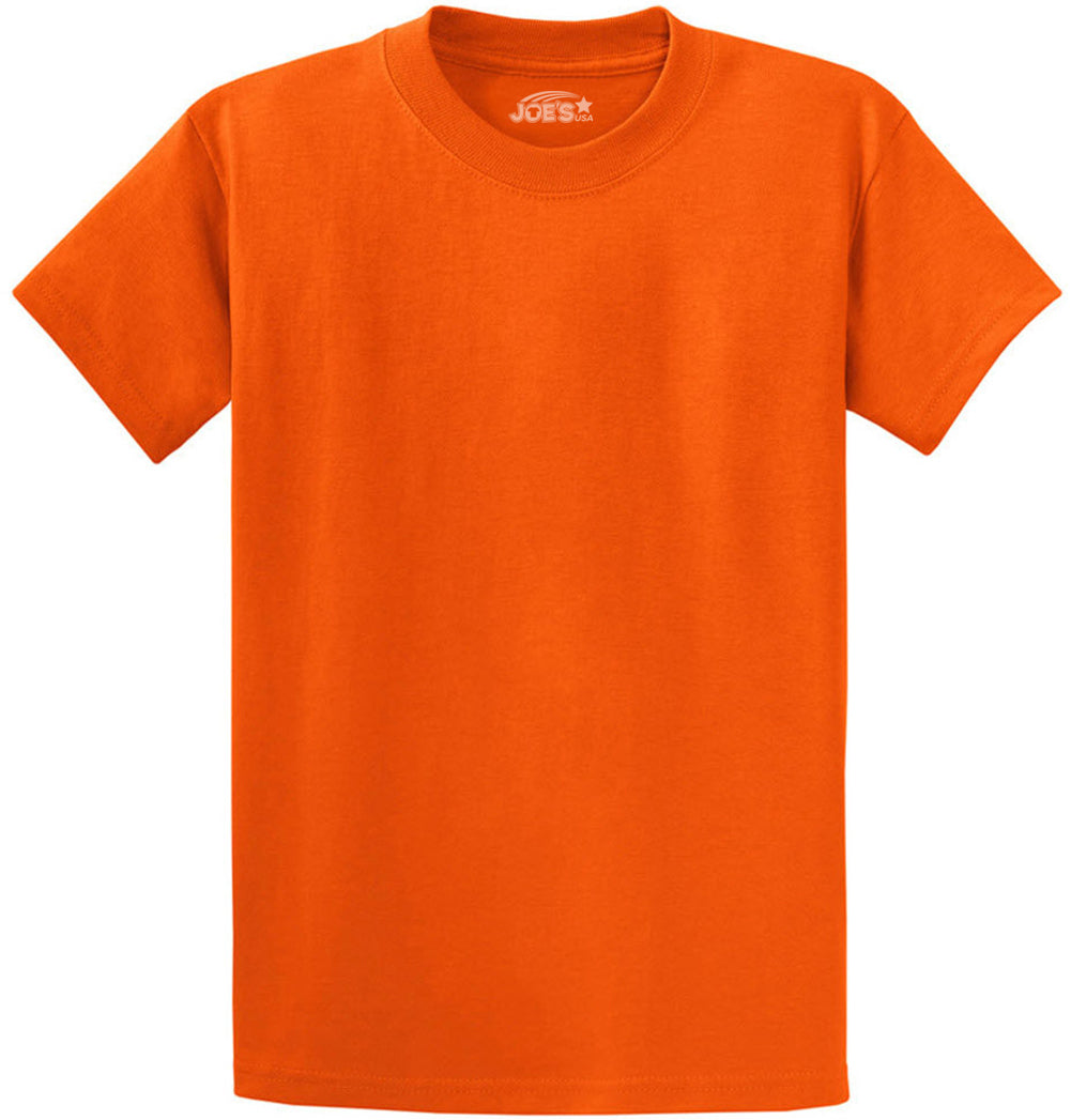 Joe's USA Mens Heavyweight Wholesale 6.1-ounce, 100% Cotton T-Shirt - Orange - JUSA T-Shirts Joe's USA Orange S