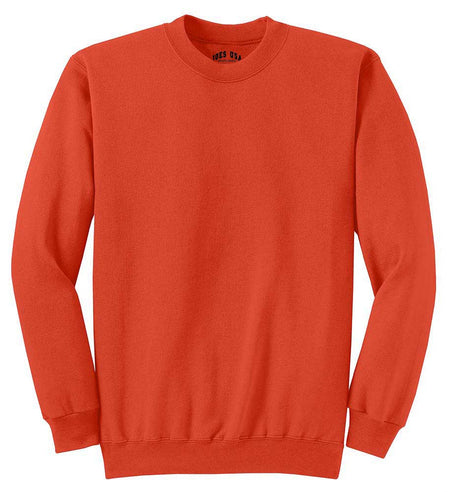 Joe's USA Men's Essential Fleece Crewneck Sweatshirt Joe's USA Small Orange