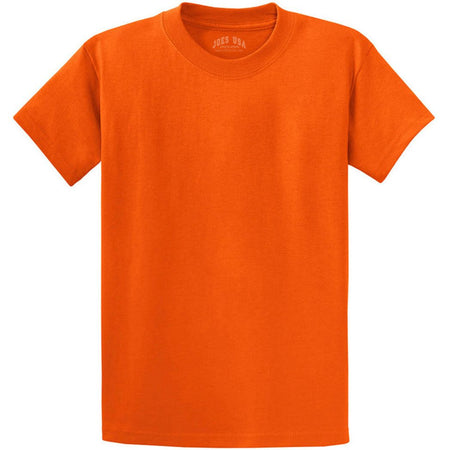 Joe's USA - Versatile 50/50 Cotton/Poly T-Shirts in 30 Vibrant Colors Joe's USA Men's Shirts - Orange