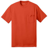 Joe's USA Men's 50/50 Cotton/Poly T-Shirt with Pocket-Orange T-Shirts Joe's USA Orange S