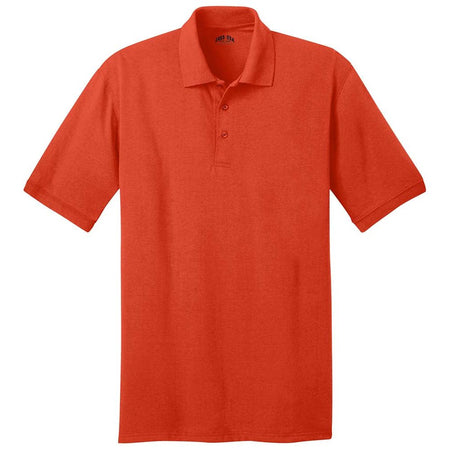 Men's 5.5-Ounce Jersey Knit Polo in Regular, Big & Tall Sizes Joe's USA Orange