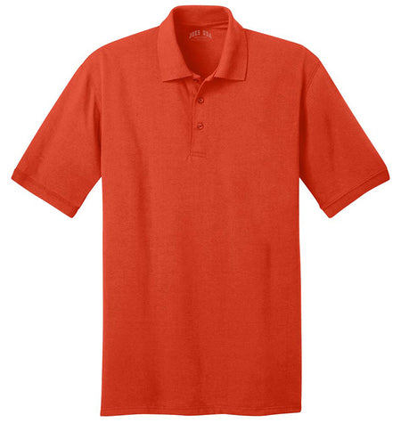 Men's Tall 5.5-Ounce Jersey Knit Polo Polos/Knits Joe's USA Orange Large Tall