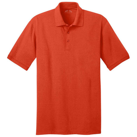 Men's Tall 5.5-Ounce Jersey Knit Polo Polos/Knits Joe's USA Orange Large Tall