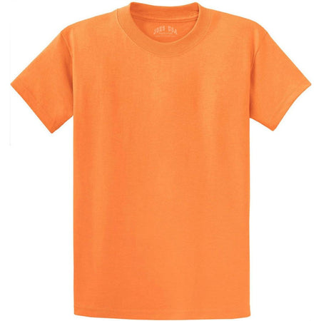 Men's Durable 100% Heavyweight Cotton T-Shirts in Regular, Big, and Tall Sizes Joe's USA Men's Apparel - Orange Sherbet