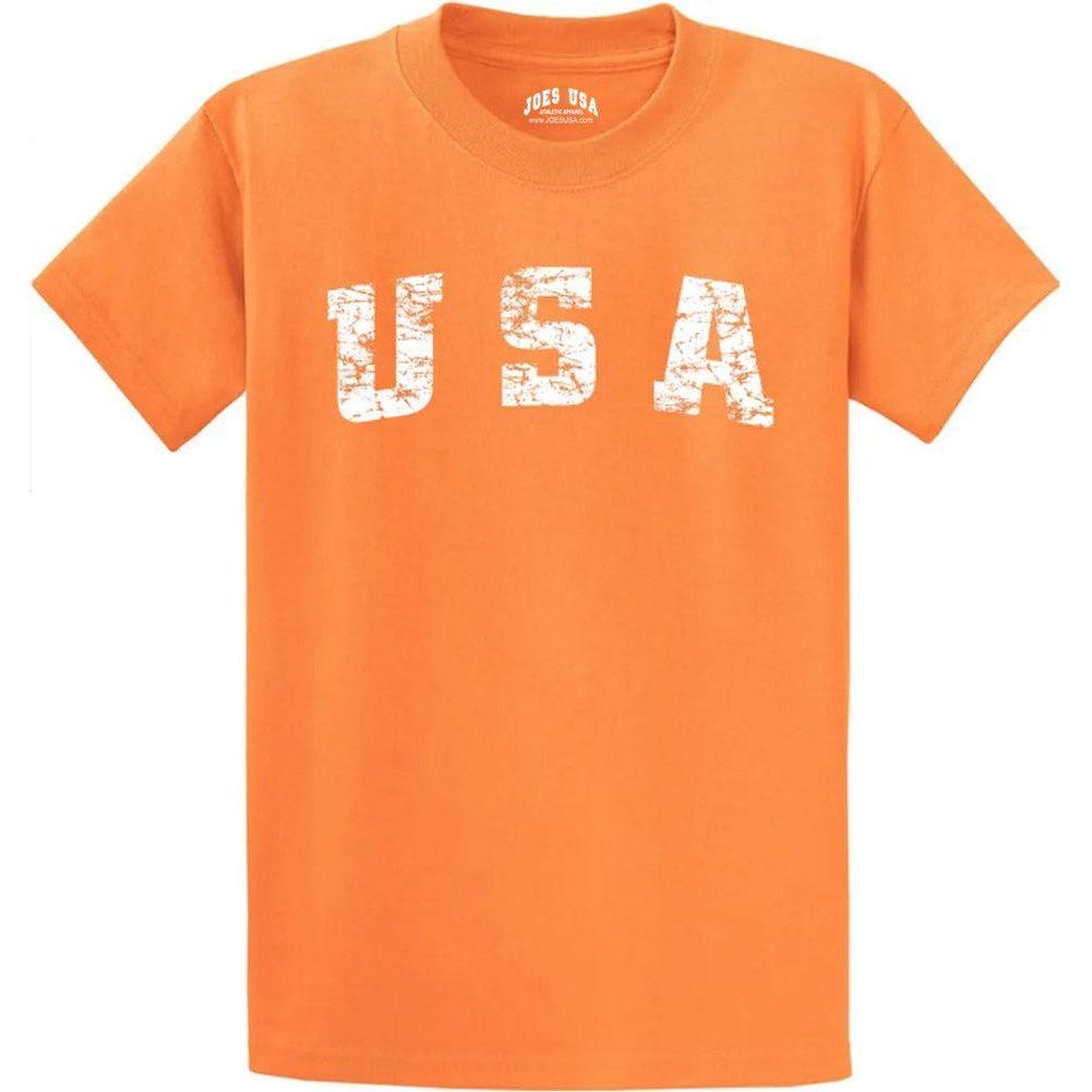 Joe's USA Vintage USA Logo Tee - Orange Joe's USA Orange Sherbert Small