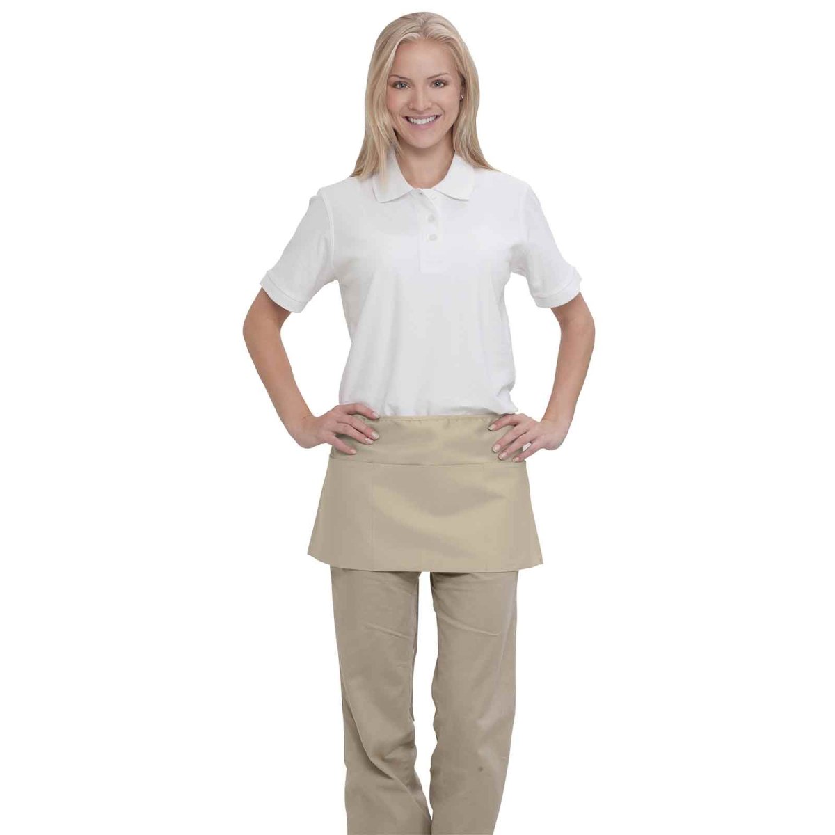 OTTO 3 Pocket Waist Apron OTTO 801 - 401 Khaki OSFM - Adult Aprons