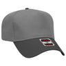 Otto Cap 31 - 069 - 5 Panel, Mid Profile Baseball Cap Black / Charcoal Gray Caps