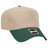 Otto Cap 31 - 069 - 5 Panel, Mid Profile Baseball Cap Dark Green / Khaki Caps