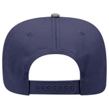 Otto Cap 31 - 069 - 5 Panel, Mid Profile Baseball Cap Gray / Navy Caps
