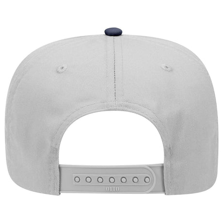 Otto Cap 31 - 069 - 5 Panel, Mid Profile Baseball Cap Navy / Gray Caps