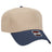 Otto Cap 31 - 069 - 5 Panel, Mid Profile Baseball Cap Navy / Khaki Caps
