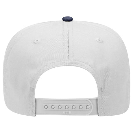 Otto Cap 31 - 069 - 5 Panel, Mid Profile Baseball Cap Navy / White Caps
