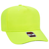Otto Cap 31 - 069 - 5 Panel, Mid Profile Baseball Cap Neon Yellow Caps