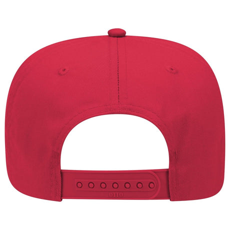 Otto Cap 31 - 069 - 5 Panel, Mid Profile Baseball Cap Red Caps