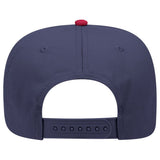 Otto Cap 31 - 069 - 5 Panel, Mid Profile Baseball Cap Red / Navy Caps