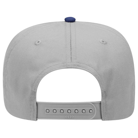 Otto Cap 31 - 069 - 5 Panel, Mid Profile Baseball Cap Royal / Gray Caps