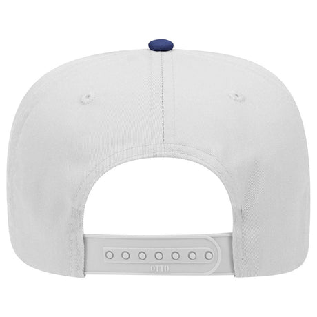 Otto Cap 31 - 069 - 5 Panel, Mid Profile Baseball Cap Royal / White Caps