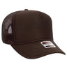 OTTO Cap 32 - 467 5 - Panel Mid - Profile Foam Trucker Hat | Wholesale Foam Snapback Brown OSFM - Adult Hats