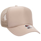 OTTO Cap 32 - 467 5 - Panel Mid - Profile Foam Trucker Hat | Wholesale Foam Snapback Khaki OSFM - Adult Hats