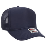 OTTO Cap 32 - 467 5 - Panel Mid - Profile Foam Trucker Hat | Wholesale Foam Snapback Navy OSFM - Adult Hats