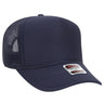 OTTO Cap 32 - 467 5 - Panel Mid - Profile Foam Trucker Hat | Wholesale Foam Snapback Navy OSFM - Adult Hats