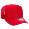 OTTO Cap 32 - 467 5 - Panel Mid - Profile Foam Trucker Hat | Wholesale Foam Snapback Red OSFM - Adult Hats