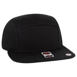 OTTO CAP 5 Panel Camper Hat OTTO 151 - 1330 Black OSFM - Adult Hats