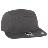 OTTO CAP 5 Panel Camper Hat OTTO 151 - 1330 Char. Gray OSFM - Adult Hats