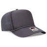 OTTO CAP 5 Panel High Crown Air Mesh Back Trucker Hat OTTO 39 - 166 Char. Gray OSFM - Adult Hats