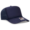 OTTO CAP 5 Panel High Crown Air Mesh Back Trucker Hat OTTO 39 - 166 Navy OSFM - Adult Hats