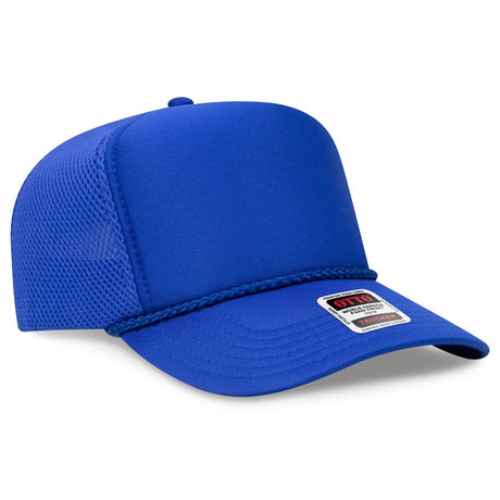 OTTO CAP 5 Panel High Crown Air Mesh Back Trucker Hat OTTO 39 - 166 Royal OSFM - Adult Hats