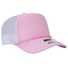 OTTO CAP 5 Panel High Crown Air Mesh Back Trucker Hat OTTO 39 - 166 S.Pnk/S.Pnk/Wht OSFM - Adult Hats