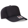 OTTO CAP 5 Panel High Crown Full Foam Cap OTTO 394 - 1 Black OSFM - Adult Hats