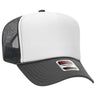 OTTO CAP 5 Panel High Crown Mesh Back Foam Trucker Hat 39 - 165 Ch.Gry/Wht/Ch.Gry Caps