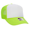 OTTO CAP 5 Panel High Crown Mesh Back Foam Trucker Hat 39 - 165 N.Grn/Wht/N.Grn Caps
