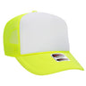 OTTO CAP 5 Panel High Crown Mesh Back Foam Trucker Hat 39 - 165 N.Ylw/Wht/N.Ylw Caps