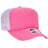 OTTO CAP 5 Panel High Crown Mesh Back Trucker Hat OTTO 39 - 165 898916 N Pnk/N Pnk/Wht OSFM - Adult Hats