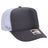 OTTO CAP 5 Panel High Crown Mesh Back Trucker Hat OTTO 39 - 165 Ch.Gry/Ch.Gry/Wht OSFM - Adult Hats