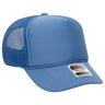 OTTO CAP 5 Panel High Crown Mesh Back Trucker Hat OTTO 39 - 165 Col. Blue Young Adult Hats
