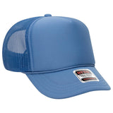OTTO CAP 5 Panel High Crown Mesh Back Trucker Hat OTTO 39 - 165 Col. Blue Young Adult Hats