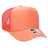 OTTO CAP 5 Panel High Crown Mesh Back Trucker Hat OTTO 39 - 165 Coral OSFM - Adult Hats