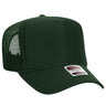 OTTO CAP 5 Panel High Crown Mesh Back Trucker Hat OTTO 39 - 165 Dk. Green OSFM - Adult Hats