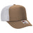 OTTO CAP 5 Panel High Crown Mesh Back Trucker Hat OTTO 39 - 165 Dk.Kha/Dk.Kha/Wht OSFM - Adult Hats